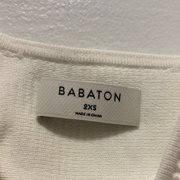 Babaton Cream Ribbed Tank Top - Picture 2 of 2